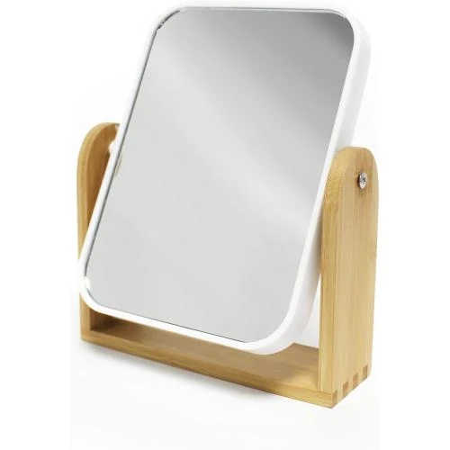 Miroir Double Face Smart Blanc, Douceur d'Intérieur, Bambou - Vue principale