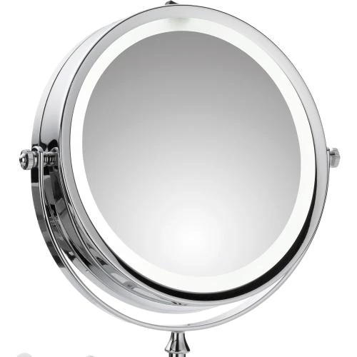 Détail de Miroir cosmétique mural LED chrome, Kela 20643