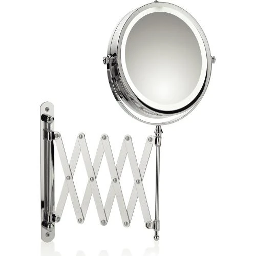 Miroir cosmétique mural LED chrome, Kela 20643 - Vue principale