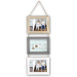 Cadre Photo Bois Beige Blanc Gris Zep TY3857