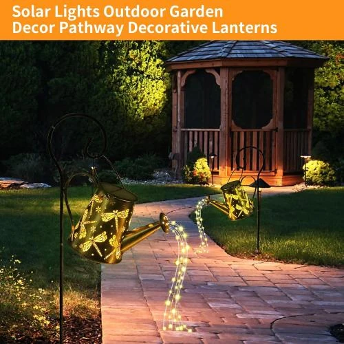 Détail de WolinTek Arrosoir Solaire, Guirlandes Lumineuses, Étanche