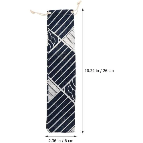 Détail de TOYANDONA Etuis de transport paille japonais, 5 pièces