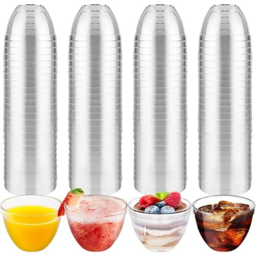 Verrines Plastique Sinofort 100 pièces 60ml, Dessert, Shooter - Vue principale