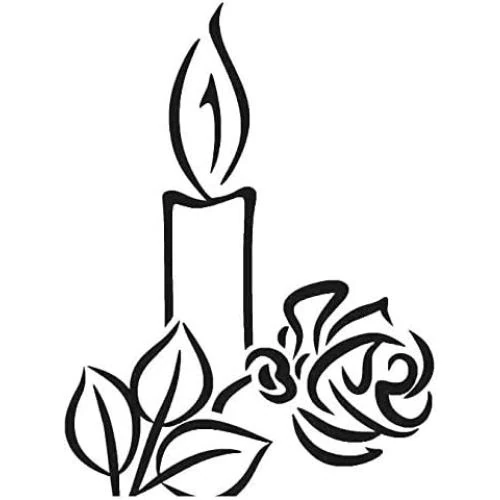 Détail de Bougies funéraires Hs Candle, lot de 3, blanches