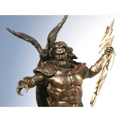 Statue Zeus Grec, Finition Bronze, Veronese