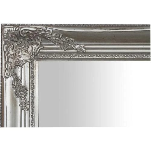 Zoom sur Miroir Mural Shabby Chic Argent Antique, Made in Italy