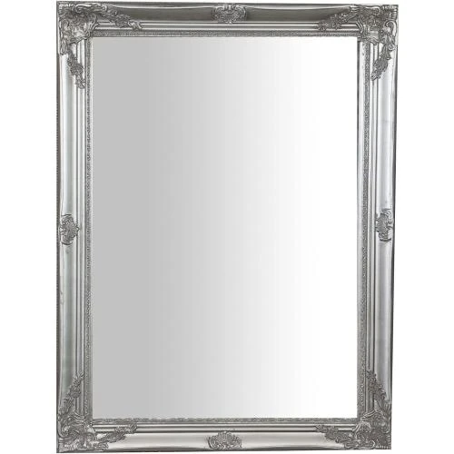 Miroir Mural Shabby Chic Argent Antique, Made in Italy - Vue principale
