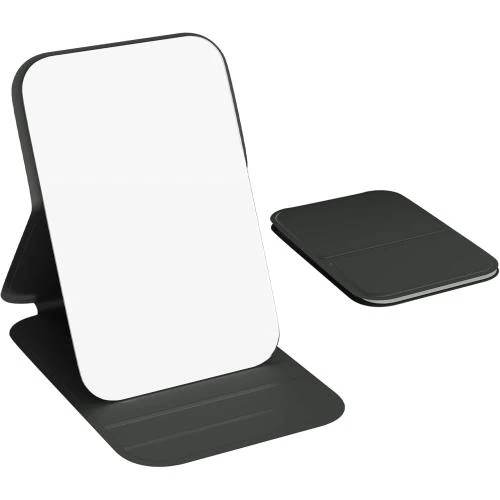 Miroir maquillage portable Wobsion, compact, pliable, noir - Vue principale