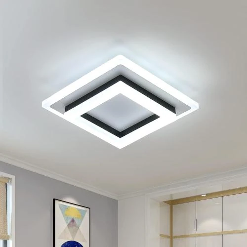 Plafonnier LED 24W, Luminaire Acrylique Moderne, Lumière Froide - Vue principale