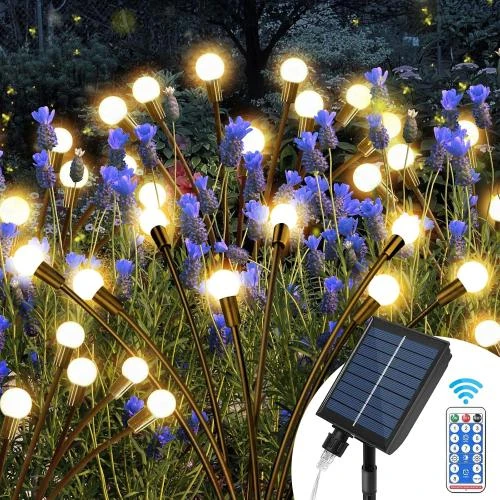 Lumières Solaires Jardin, Lucioles Décoratives Vibrantes - Vue principale