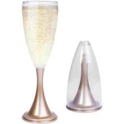 Winkee Flûtes Champagne Compactes, Lot 2, Verres Camping