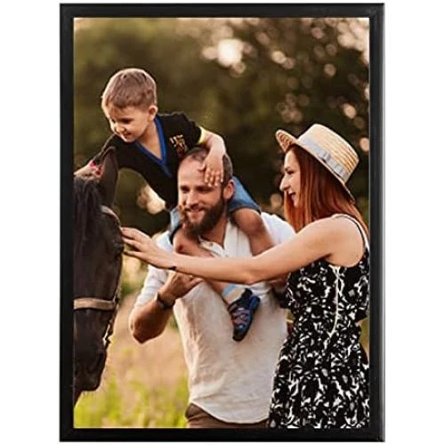 Détail de Innova Cadres Photo A4 Noir, Lot de 3, Vitre Plexi