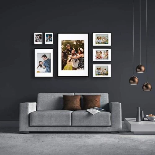 Zoom sur Innova Cadres Photo A4 Noir, Lot de 3, Vitre Plexi
