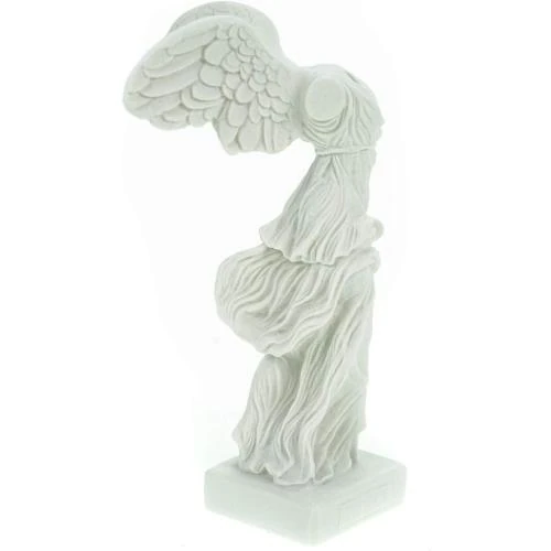 Détail de Sculpture Alabastre Samothrake, Nike, Décoration Blanche