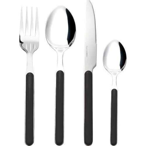 Couverts Delice 16 pcs, Noir, Brunner, Élégance, Durable - Vue principale