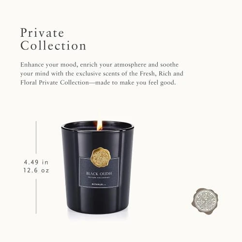 Zoom sur Rituals Bougie Luxe Black Oudh Décoration Intérieur