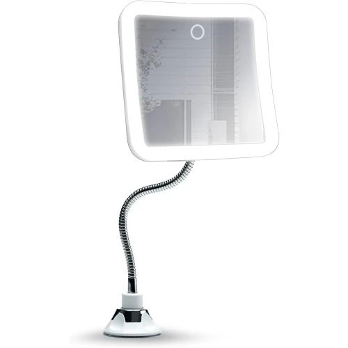 Miroir Grossissant 10x, LED, Rechargeable, Flexible, Ventouse - Vue principale