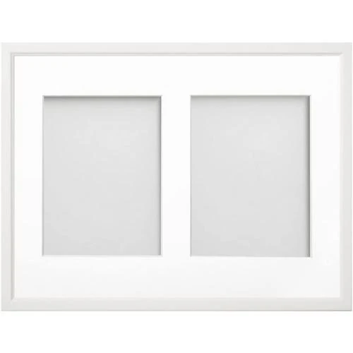 Lot 3 cadres photo multi ouvertures, blanc, design moderne - Vue principale