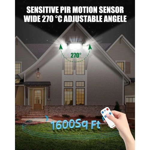 Détail de Vicalo Lampe Solaire Extérieur, 192 LED, Détecteur Mouvement