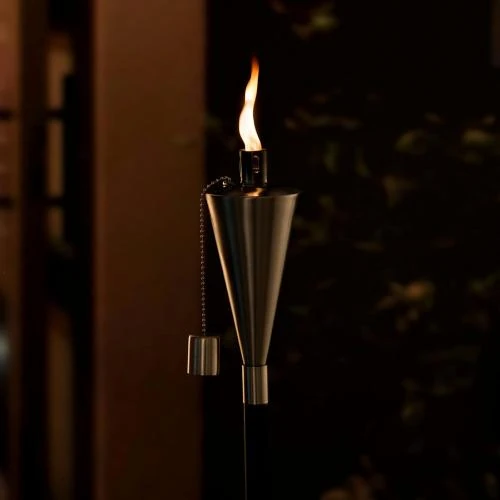 Zoom sur Hussala Ravenna Huile Lampe Torche Jardin, 2 pièces
