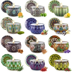 Coffret Bougies Parfumées, Cadeau Noël, Fêtes, Anniversaire