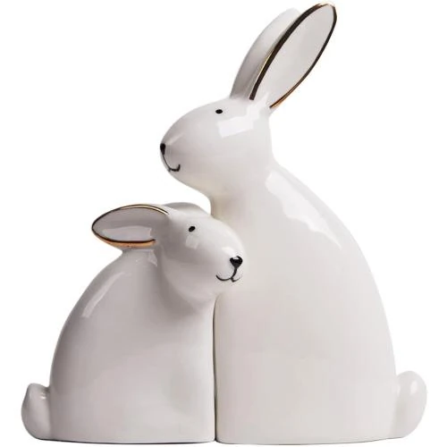 Statues Lapin Décoratives, Figurines Animales en Céramique - Vue principale