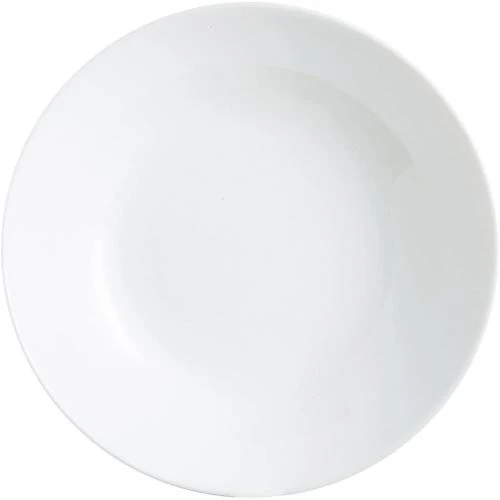 Assiettes creuses verre opale Arcopal, 12 pièces, blanc - Vue principale