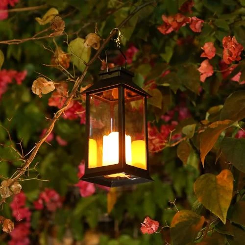 Détail de Lanterne solaire jardin Tomshine, 2 pcs LED décoratives