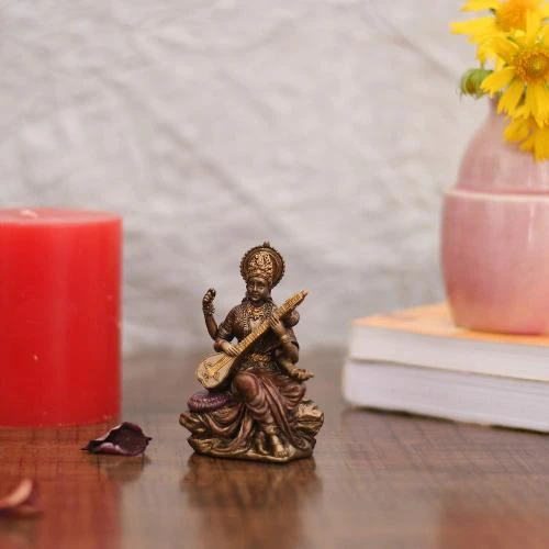 Détail de Collectible India Statue Saraswati, Idole Déesse Hindoue