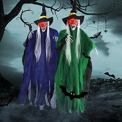 Décoration Halloween Fantôme Suspendu, Squelette LED, Effrayant - Vue principale