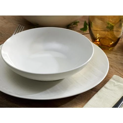 Détail de Assiettes à Dessert Tognana Victoria, Porcelaine Blanche, Lot 6