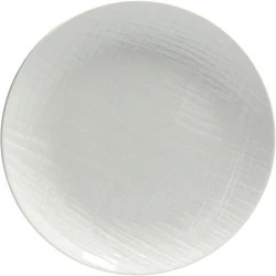 Assiettes à Dessert Tognana Victoria, Porcelaine Blanche, Lot 6