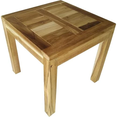 Table de Jardin Teck Massif Ambiente Home, Élégante - Vue principale