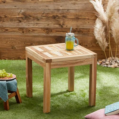 Détail de Table de Jardin Teck Massif Ambiente Home, Élégante