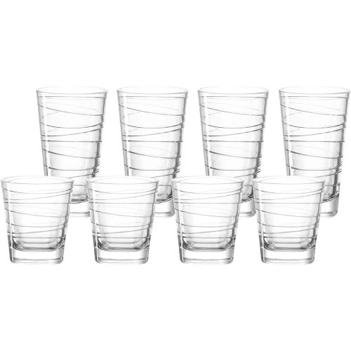 Verres à boire Leonardo Vario, lot 8, motifs, lave-vaisselle - Vue principale