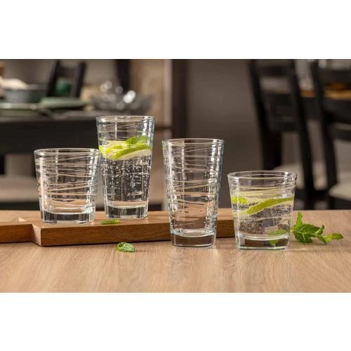 Zoom sur Verres à boire Leonardo Vario, lot 8, motifs, lave-vaisselle