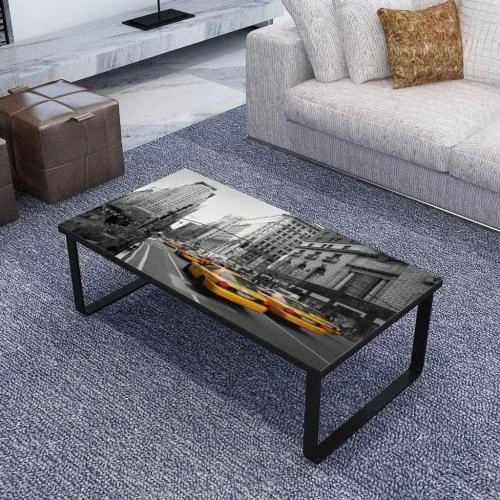 Détail de Table Basse Rectangulaire Vidaxl, Élégance Salon Moderne