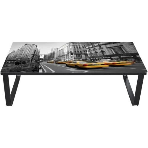 Zoom sur Table Basse Rectangulaire Vidaxl, Élégance Salon Moderne