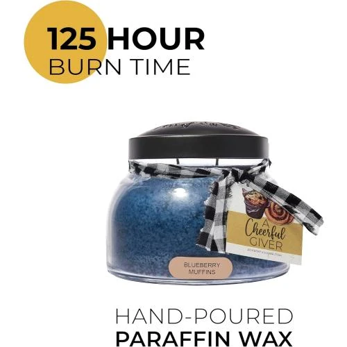 Zoom sur Bougie A Cheerful Giver Blueberry Muffins, Bleu