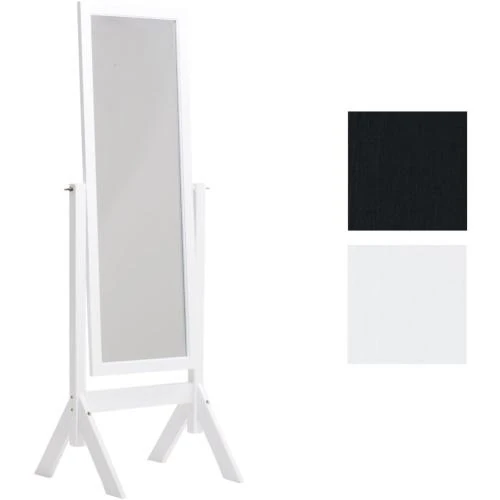 Détail de Miroir sur Pied CLP Elvis, Cadre Bois, Design Rustique