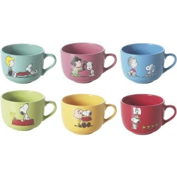 Tasses jumbo céramique multicolores Excelsa, Lot 6