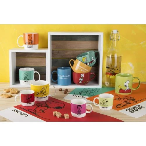 Zoom sur Tasses jumbo céramique multicolores Excelsa, Lot 6
