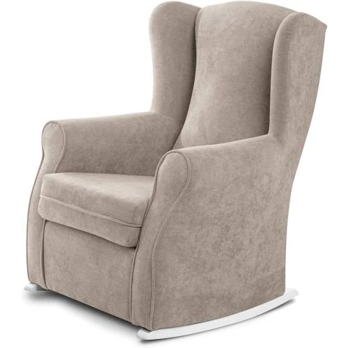 Fauteuil balancelle orejero beige vanille, moderne, confort - Vue principale