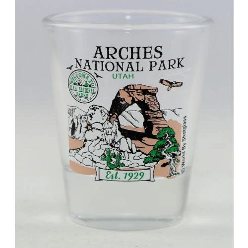 Verre à liqueur Arches Utah National Park, design unique - Vue principale