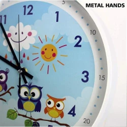 Horloge murale licorne enfants Coslife, éducative, colorée en situation