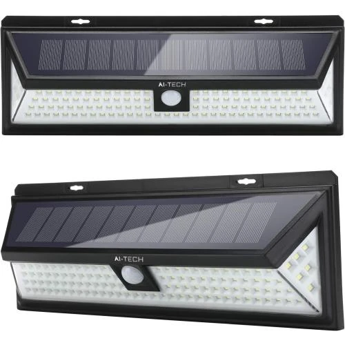 Lampe solaire extérieur 118 LED, détecteur mouvement, étanche - Vue principale