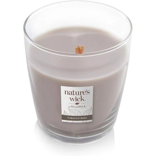 Zoom sur Bougie Nature 39, Écorce de Tabac, Parfum Envoûtant