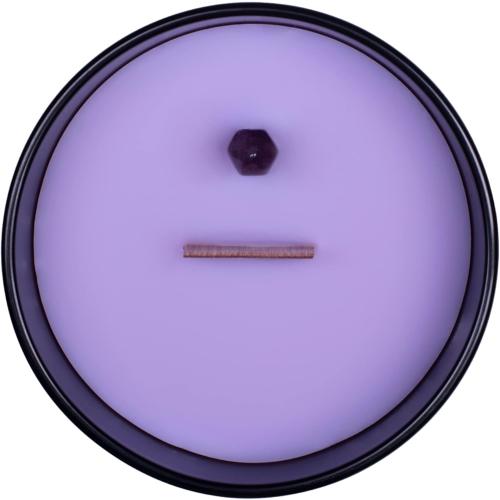 Présentation de Zoom sur Bougie Voodoo Naturally Wicked, poupée vaudou, cristal