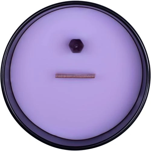 Zoom sur Bougie Voodoo Naturally Wicked, poupée vaudou, cristal