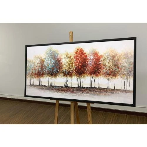 Zoom sur Peinture abstraite moderne Tiancheng, arbre 3D, décoration murale